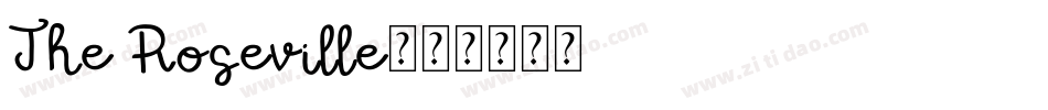 The Roseville字体转换